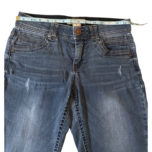 Democracy Women's Jeans Size 6 "Ab" Technology Blue Denim Straight-Leg Casual - Picture 6 of 8